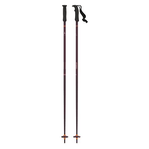 ATOMIC Cloud Bastones de esquí de Aluminio para Principiantes, Negro, Longitud 125 cm, con empuñadura ergonómica para un Mejor Agarre. Bastón para Pista con Roseta de 60 mm