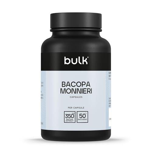 Bulk Cápsulas de Bacopa monnieri de 350 mg, 350 mg, 90 Cápsulas, 90 Dosis
