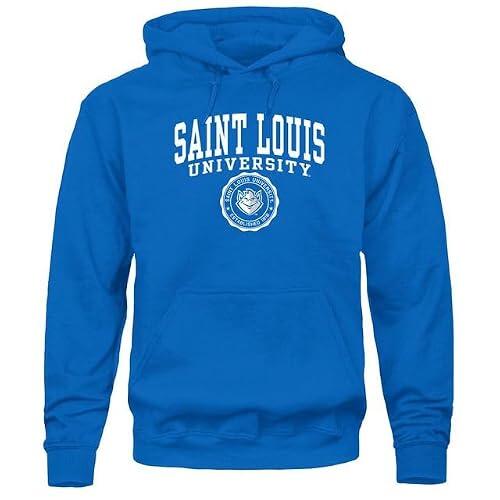 Ivysport Saint Louis University Billikens - Sudadera con capucha, color azul real, tamaño mediano