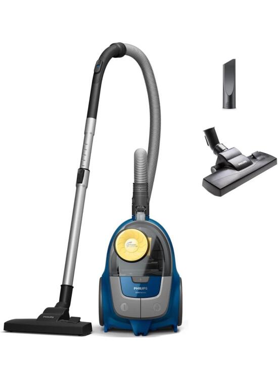 PHILIPS Serie 2000 Aspirador sin Bolsa - 850 W, con Filtro Super Clean Air y Boquilla Multipropósito (XB2125/09)