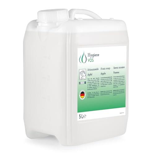 Hygiene VOS Jabón de espuma suave de 5 litros para todo tipo de dispensadores Consumo económico. Biodegradable.