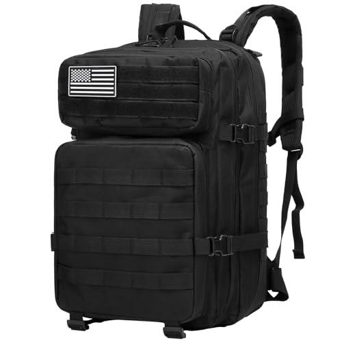 Delgeo Mochila Tactica 45L Militar,Gran Capacidad 45 * 30 * 20cm Mochila,Plegable Impermeable Mochila Para Montañismo,Senderismo,Camping y Viajes