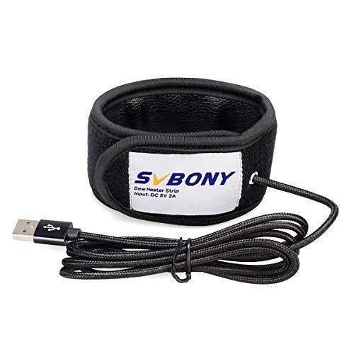 Svbony SV172 Calentador de Rocío, Calentador de Objetivo Lentes, con Tira Reguladora de Temperatura Calentador de Lentes para Cámaras Telescópico
