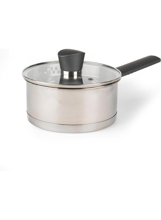 Russell Hobbs RH01162EU Cacerola Con Tapa De La Colección Excellence, 16 cm, De Acero Inoxidable Y Acabado Con Pulido Espejo, Apto Para Placas De Inducción Y Lavavajillas, Libre De PFOA