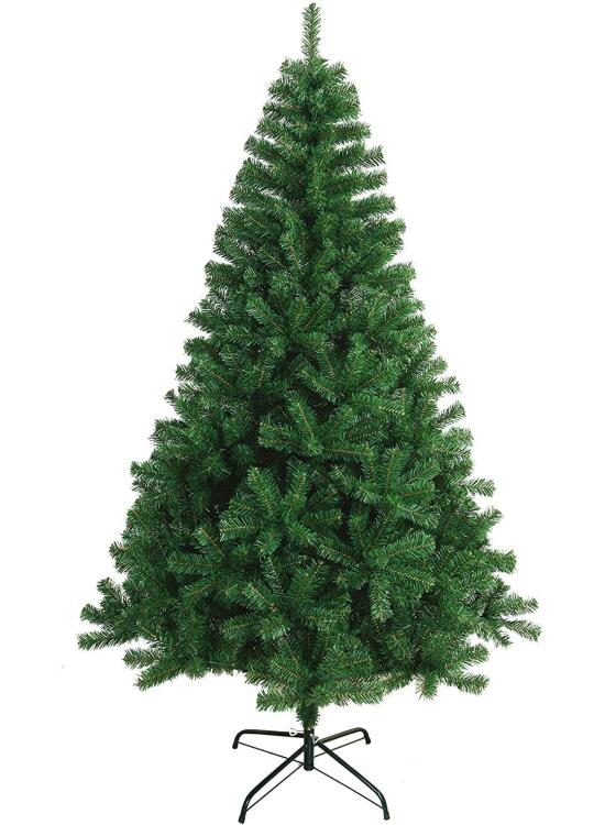 SOLAGUA Árbol de Navidad Artificial Extra Relleno, Arboles con Hojas de Espumillón 150cm a 300cm de Primera Calidad, Súper Natural C/Soporte Metálico.(Verde, 150cm 380Tips)