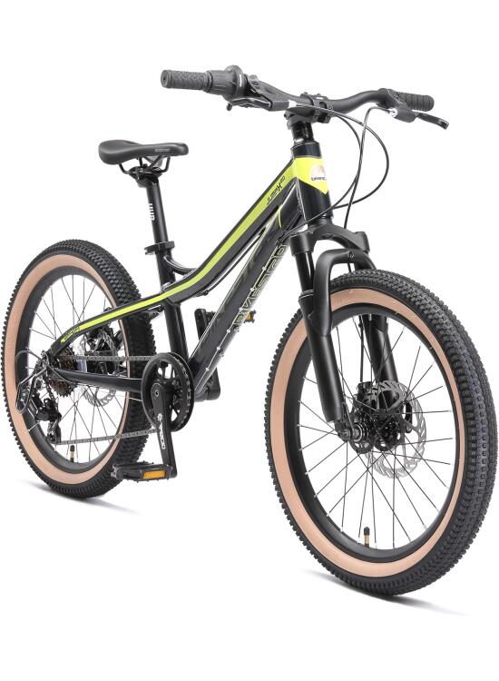 BIKESTAR Bicicleta de montaña de Aluminio Bicicleta Juvenil 20 Pulgadas de 6 a 9 años | Cambio Shimano de 7 velocidades, Freno de Disco, Horquilla de suspensión | niños Bicicleta