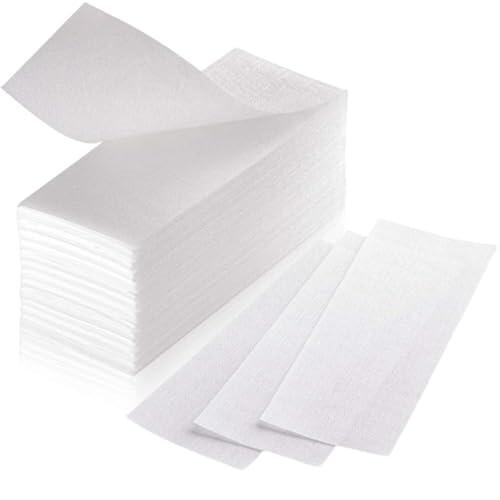 Bandas de cera no tejidas profesionales – Pack de 150 tiras depilatorias para cara cuerpo y piernas – Apta para cera caliente y fría – Uso en casa y salón – Piel suave sin irritaciones