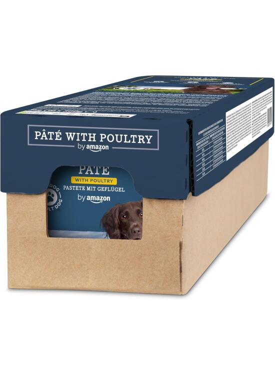 by Amazon Alimento para perros, paté con ave de caza, 300 g, paquete de 10 unidades
