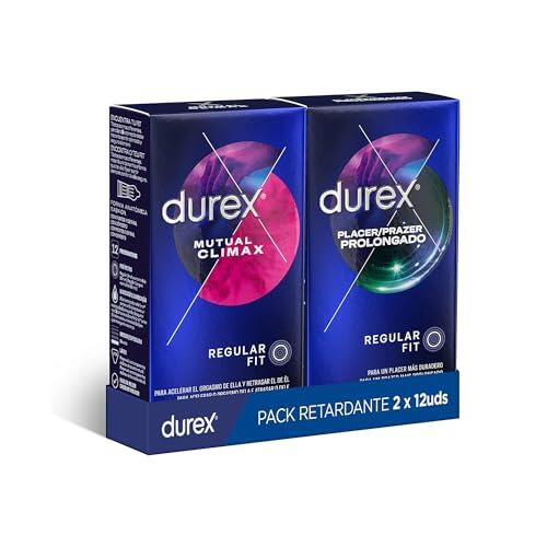 Durex Pack Preservativos Placer Prolongado + Mutual Climax - 24 Condones