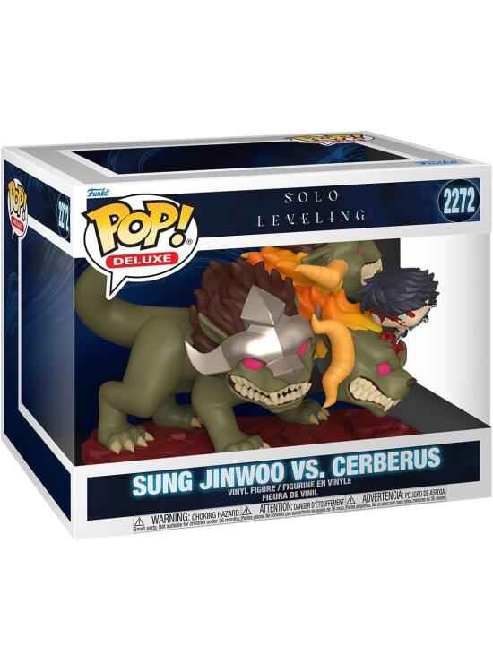 Funko Pop! Deluxe: Solo Leveling Season 1 - Jinwoo Vs Cerberus - Figura de Vinilo Coleccionable - Idea de Regalo - Mercancía Oficial - Juguetes para niños y Adultos