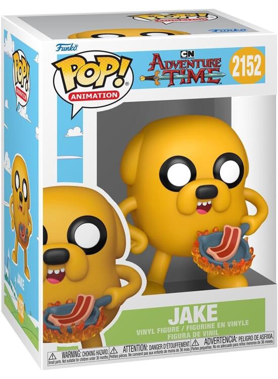 Funko Pop! Animation: Adventure Time - Jake The Dog- Figura de Vinilo Coleccionable - Idea de Regalo - Mercancia Oficial - Juguetes para Niños y Adultos - Cartoon/Animation Fans