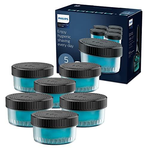 Philips Cartuchos de Recarga para Centro de Limpieza sin cables, Afeitadora Eléctrica Hombre, Pack 6 Unidades, Fragancia Fresca, Sin alcohol, CC16/50