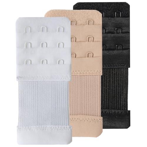 SAMGU Extensor Sujetador 3 ganchos Elástico Bra Extender 3 Hook Extensión de sujetador
