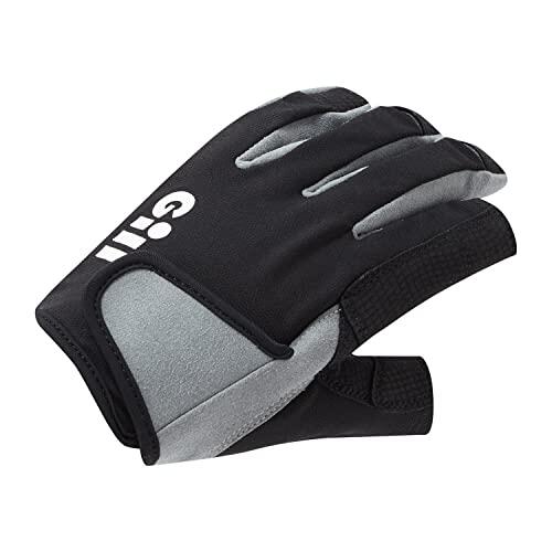 Gill Deckhand Guantes de Vela - Dedo Largo con índice y Pulgar Expuestos - Protección Solar UV 50+ e Repelente al Agua