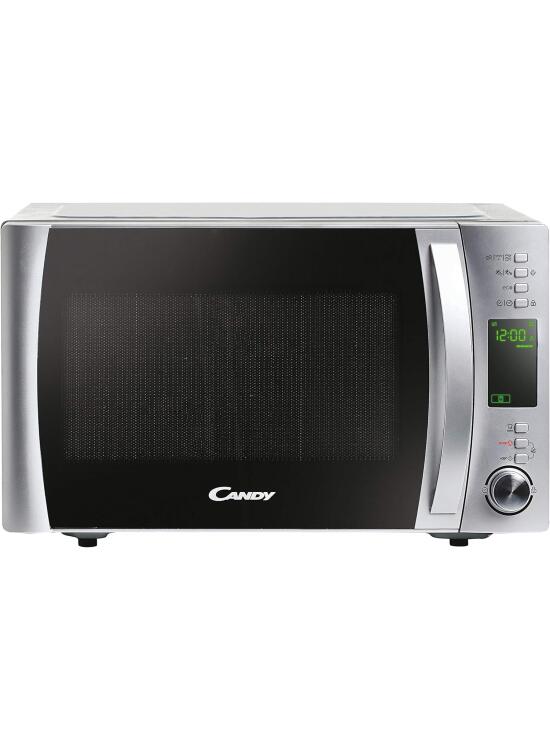Candy X-Range CMXG22DS/ST, Microondas con Grill, 22L, 1250W, 5 Niveles, Digital, 40 Programas, Bloqueo, Plato 25,5CM, Grill Rack, Accesorio Vapor, Express Cooking, Temporizador, App simply-Fi, Inox