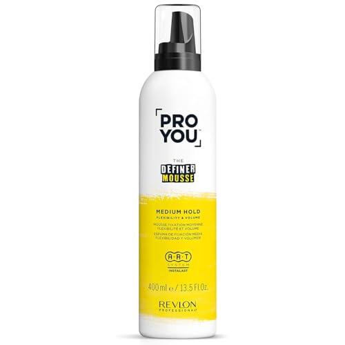 REVLON PROFESSIONAL ProYou Mousse para Cabello, Espuma para Rizos con Fijación Media, Aporta Brillo y Volumen a tus Rizos Definidos y Flexibles, 400ml