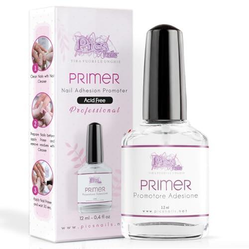 Primer uñas 12 ml Profesional - Promotor de adhesión no ácido para gel constructor, gel color, semipermanente, acrílico, acrílico