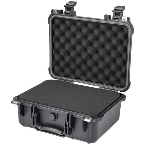 HMF Maletín Fotográfico Exterior, Estuche de Transporte con Espuma Troquelada | 34 x 29,5 x 15,5 cm