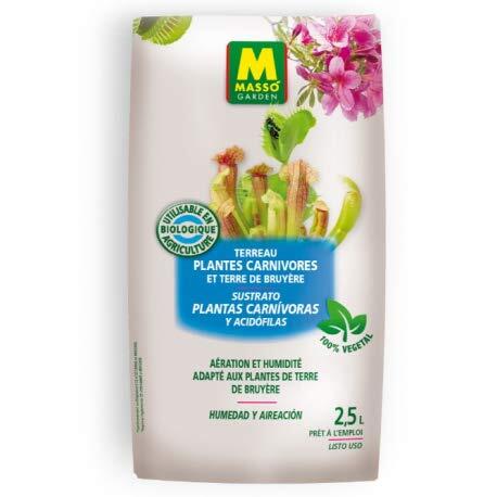 Guía completa del sustrato Masso para plantas carnívoras de 2,5 litros