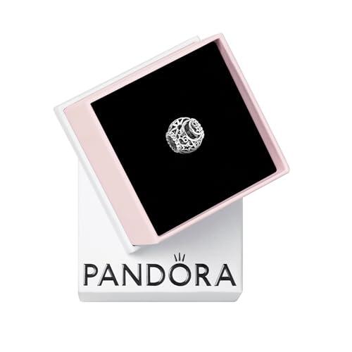Pandora Passions Dije con diseño de luna y estrellas de plata de ley