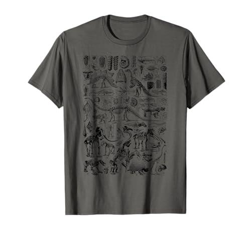 Descubre el fascinante mundo de la paleontología con esta camiseta educativa de T-Rex