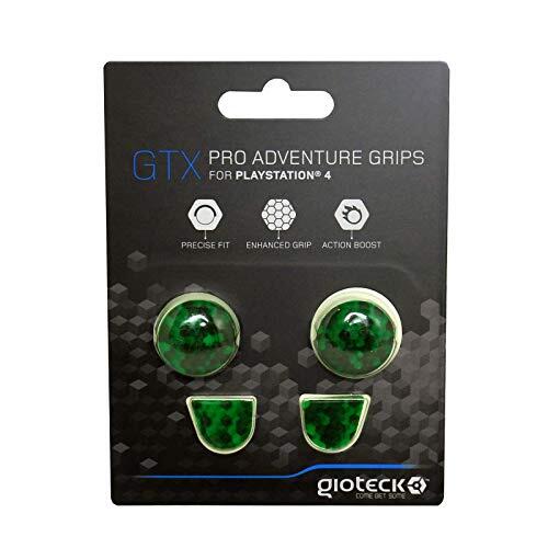 Gioteck - Gtx Ps4 - Funda Protectora de Silicona para Mando Ps4, Protección para Joysticks, Antideslizante, Precisión Grips para Playstation 4 Cubos Verdes (Ps4)
