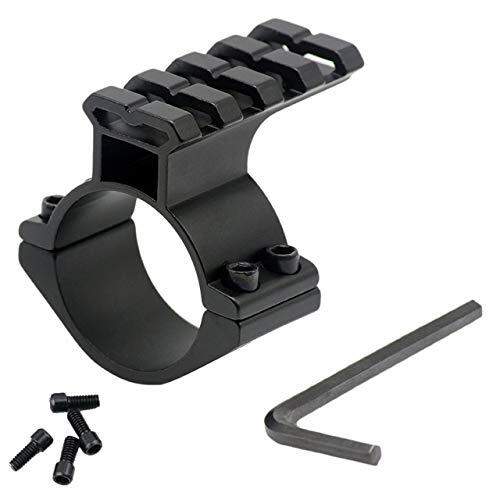 RimFly Rail Picatinny Anillo 25mm para Airsoft Rifle con Riel 20mm Tactico de Montaje Tubo Handguard para Armas Weaver Riser Keymod Adaptador Soporte Miras Telescopicas con Carril