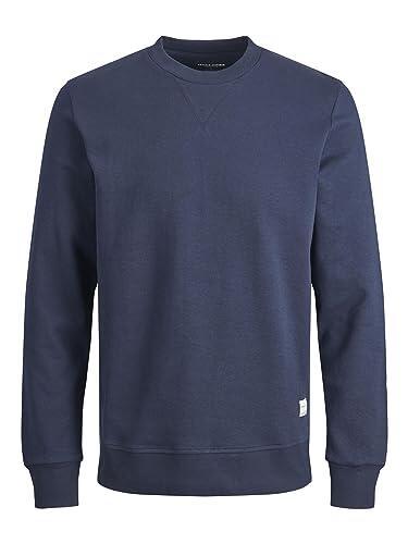 Jack & Jones Jjebasic Sweat Crew Neck Noos Sudadera, Marino, XL Hombre