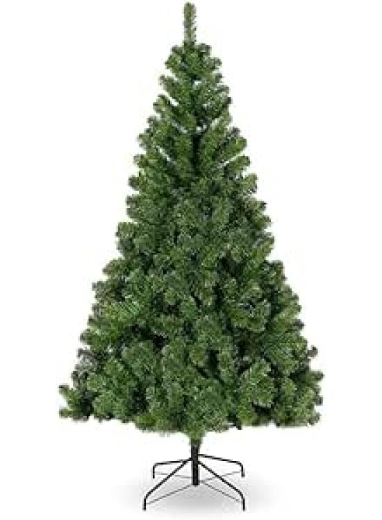 Árbol de Navidad Artificial - Soporte de Pie Metálico - Fácil Montaje 210CM Verde