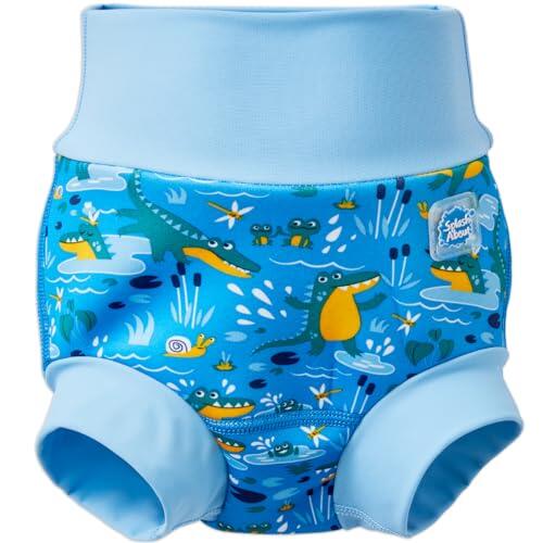 Splash About Happy Nappy Pañal de Baño Reutilizable (12 a 24 meses, Crocodile Swamp)