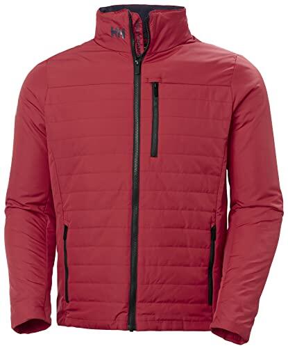 Helly Hansen Hombres Chaqueta aislante Crew 2.0, Rojo, M