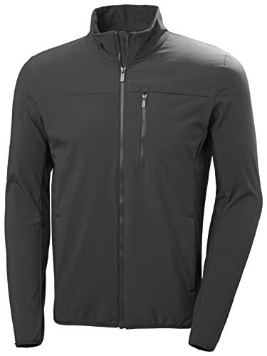 Helly Hansen Hombres Chaqueta Crew Softshell 2.0, Ébano, L
