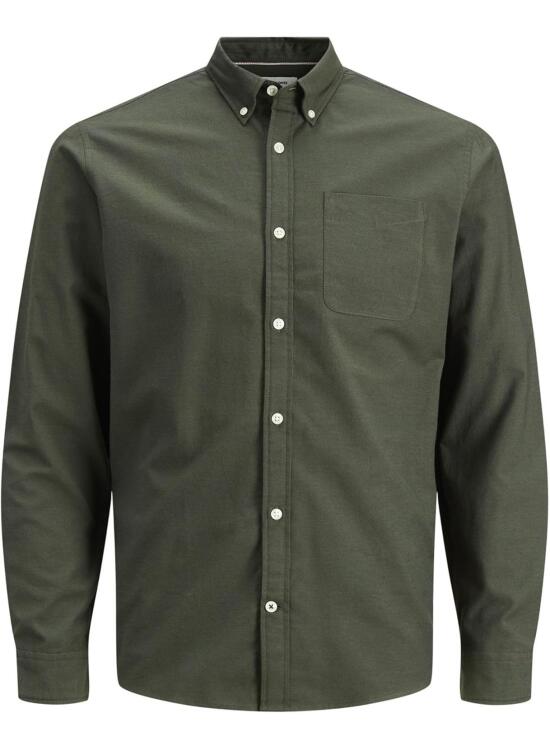 Jack & Jones Jjeoxford Shirt L/S S21 Noos, Camisa Hombre
