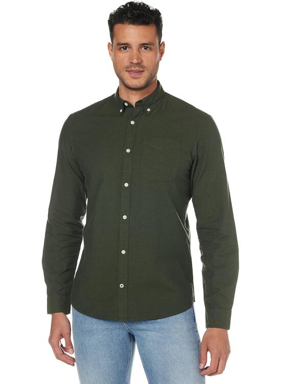 Jack & Jones Jjeoxford Shirt L/S S21 Noos, Camisa Hombre