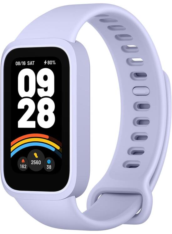 XIAOMI Smart Band 9 Active - Pulsera de Actividad, Smart Watch, autonomía de hasta 18 días, Pantalla TFT de 1,47" con tasa de refresco de 60 Hz, 5ATM, Android/iOS, Morado (Versión ES)