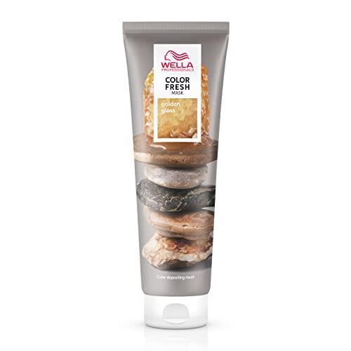 Wella Professionals Color Fresh Mask Mascarilla de color Coloración temporal Revive el color del cabello Hidratante Tono Golden Gloss 150ml