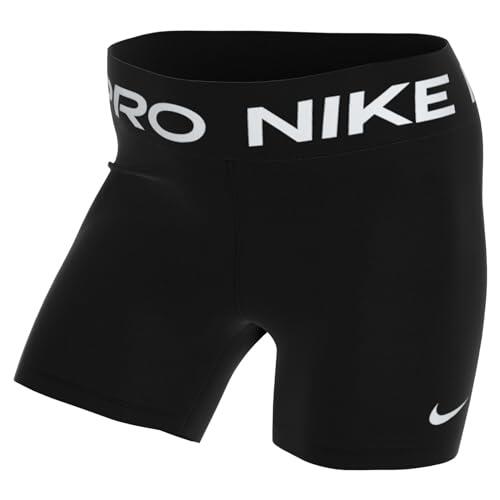 Nike W NP 365 Short 5in Pantalones Cortos, Black/(White), S Mujer