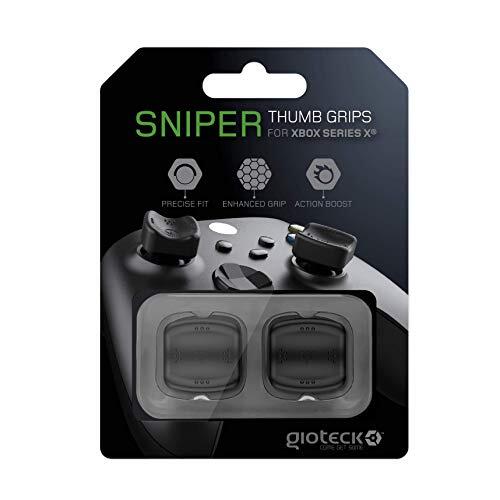 Gioteck - Stgx Xbx - Funda Protectora de Silicona para Mando Xbox Series X S, Protección para Joysticks, Antideslizante, Precisión Grips para Xbox Series Negro (Nintendo Switch)