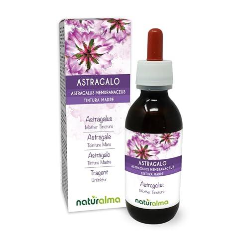 Astrágalo (Astragalus membranaceus) raíces Tintura Madre sin alcohol Naturalma - Líquido en gotas 120 ml - Complemento alimenticio - Vegano