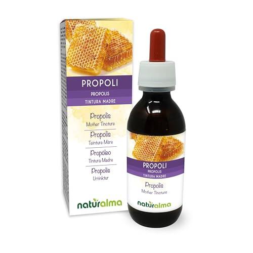 Propóleo (Propolis) resina Tintura Madre sin alcohol Naturalma - Extracto líquido gotas 120 ml - Complemento alimenticio