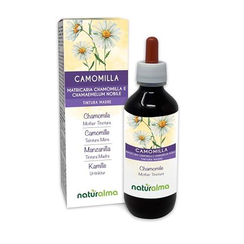 Manzanilla alemana y manzanilla romana (Matricaria chamomilla y Chamaemelum nobile) flores Tintura Madre sin alcohol Naturalma - Extracto líquido gotas 200 ml - Complemento alimenticio - Vegano