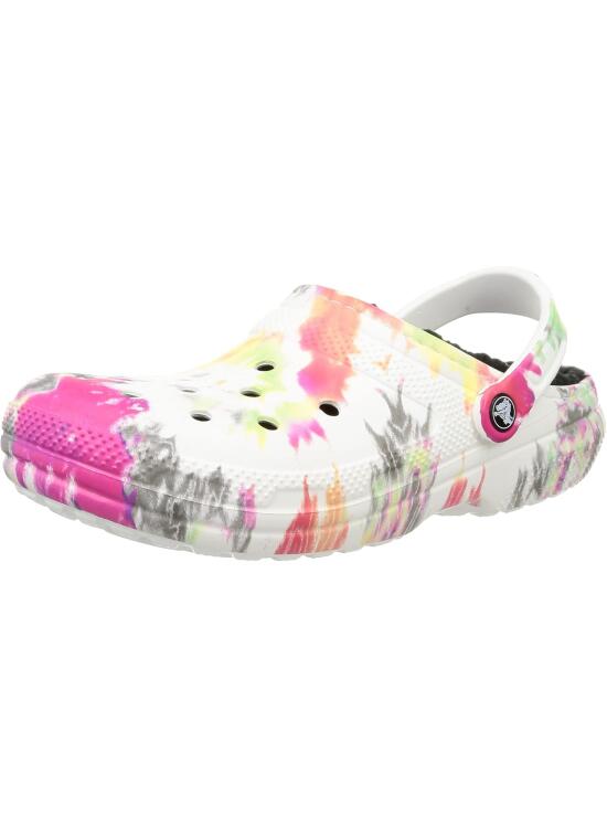 Análisis Objetivo: Zuecos Forrados con Patrón Tie-Dye