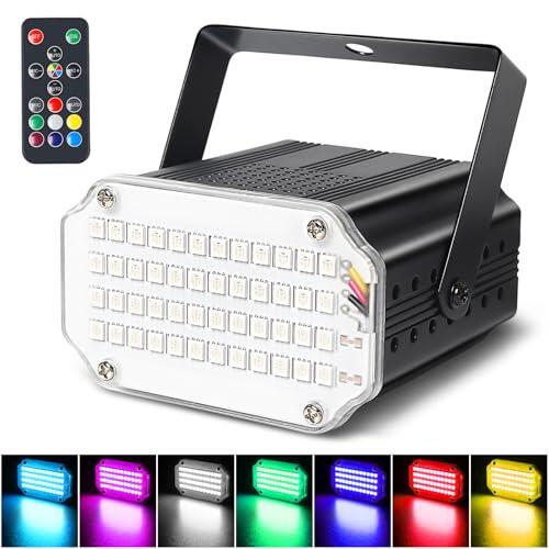 Transforma tus fiestas: Análisis de la luz estroboscópica LED de 48 LEDs