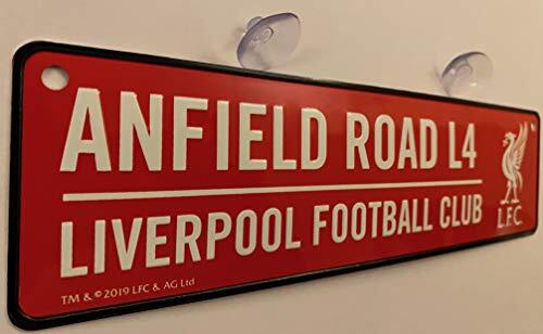 Liverpool Football Club - Mini letrero de calle, color rojo