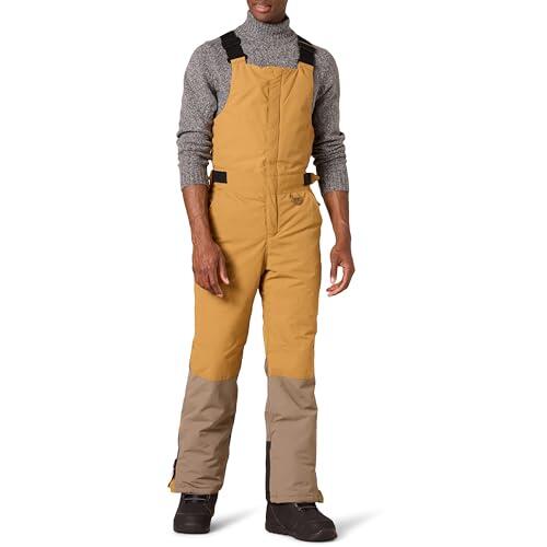 Amazon Essentials Mono de Nieve Aislante y Resistente a la Lluvia y Nieve Hombre, Dorado Marrón Claro Bloque de Color, XL