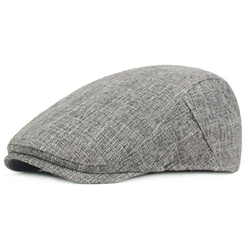 KeepSa Gorra Plana de Cáñamo Puro para Hombre de Estilo Vintage Gorra Irlandesa Boina Estilo Gatsby
