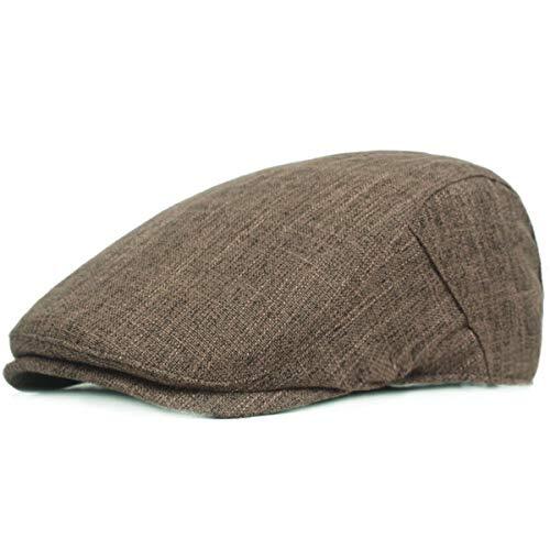 KeepSa Gorra Plana de Cáñamo Puro para Hombre de Estilo Vintage Gorra Irlandesa Boina Estilo Gatsby