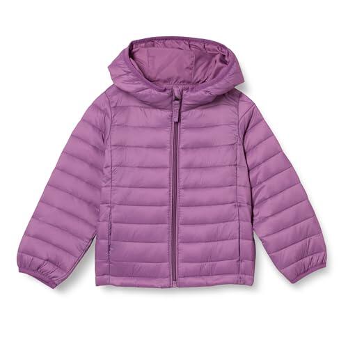 Amazon Essentials Chaqueta Acolchada Ligera y Resistente al Agua para niñas, Morado Polvoriento, Talla XL