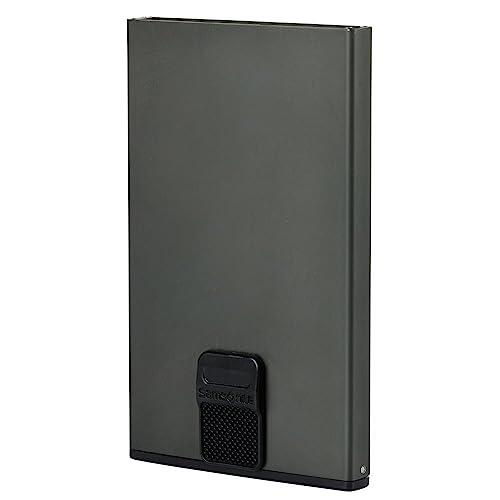 Samsonite ALU Fit, Tarjeta de Crédito de Aluminio con Protección RFID Y NFC, Billetera Inteligente, Espacio para hasta 6 Tarjetas, 10,2 cm, Antracita