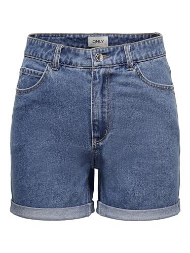 Only Pantalones Vaqueros Onlvega Life HW Mom Noos para Mujer Medio De Mezclilla Azul M